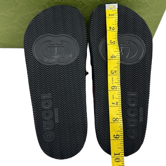 Gucci Rubber Web Criss Cross Slide Sandals Size 38 IT - Picture 13 of 16